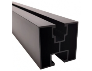 Szyna montażowa aluminiowa czarna 40x40 L-2200 mm